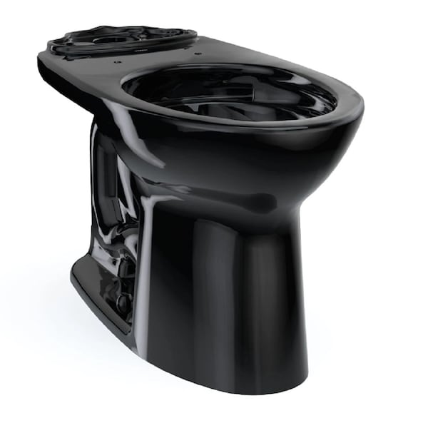 Toto Drake Elongated Universal Height Toilet Bowl Only, Less Seat, Ebony C776CEF#51 - main